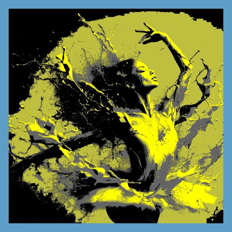 Danse Éclatante de Couleurs Néo-Expressionniste