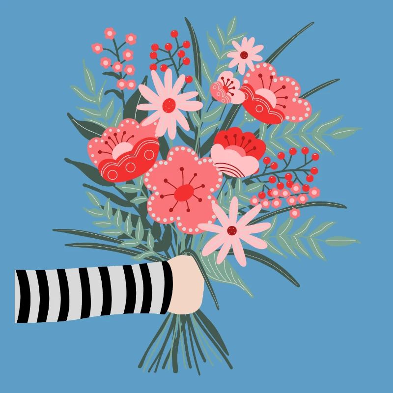 Dites simplement merci - une chère salutation aux fleurs