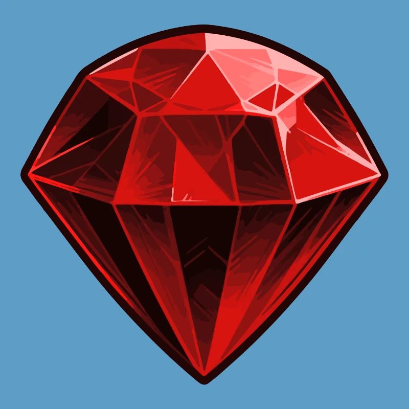 Precious Red Ruby Gemstone