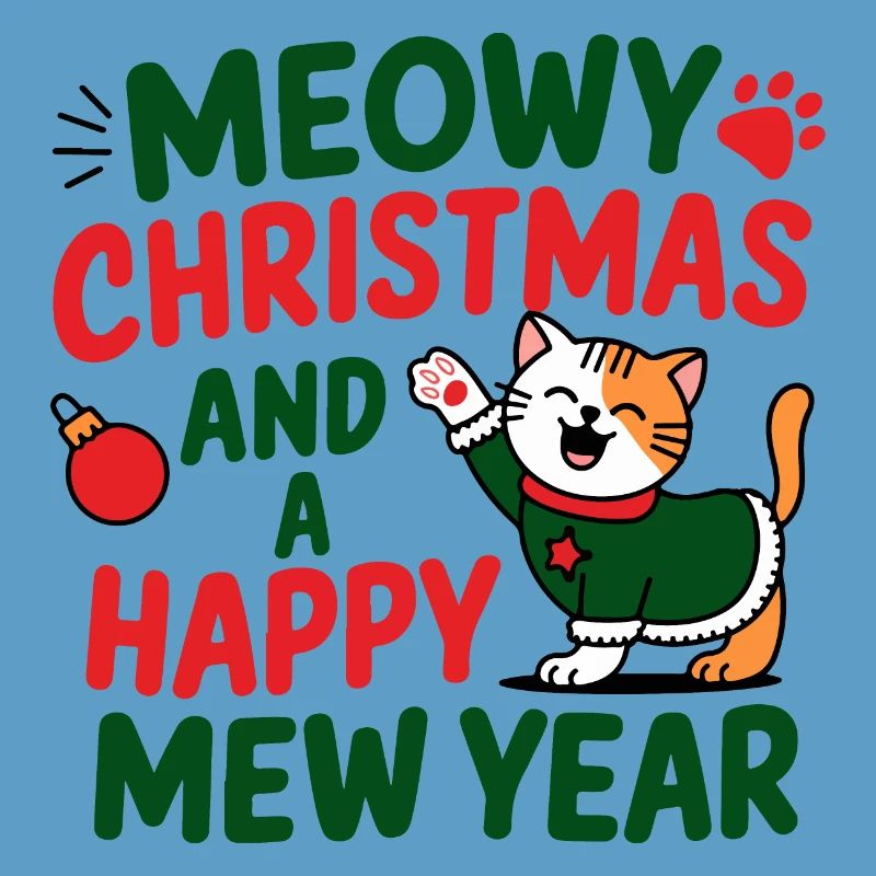 Conception de l’année du chat festif
