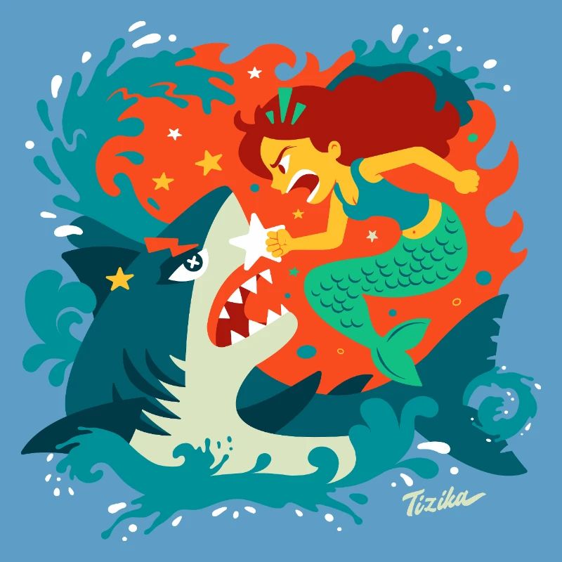 Sirène versus Requin