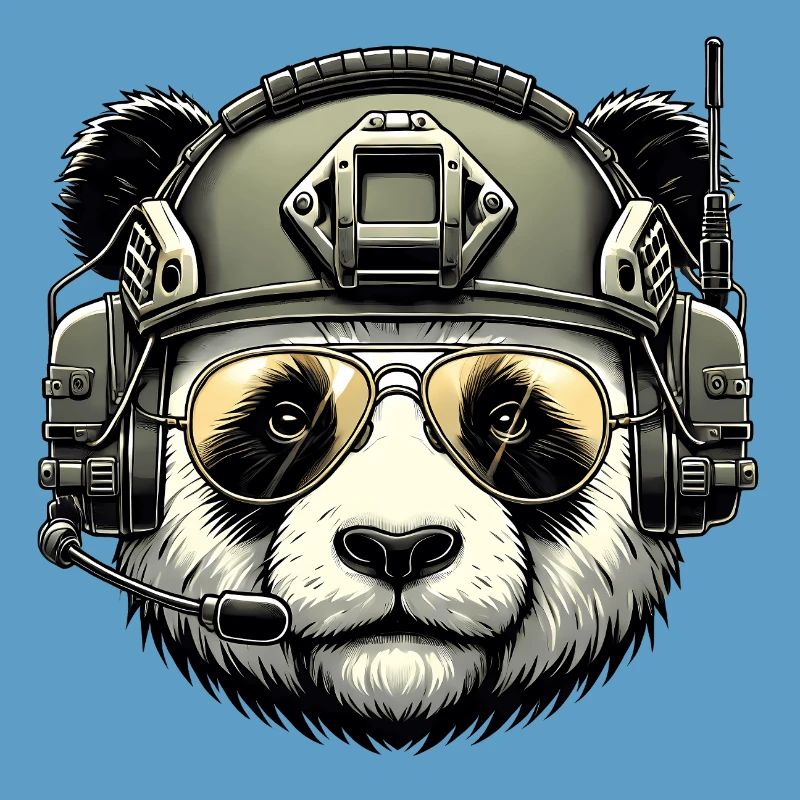 Panda Militär Armee Design