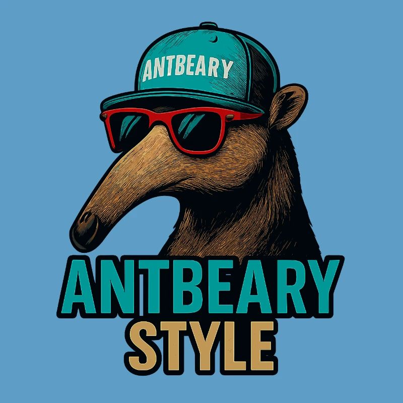 Antbeary Style Aardvark Cartoon