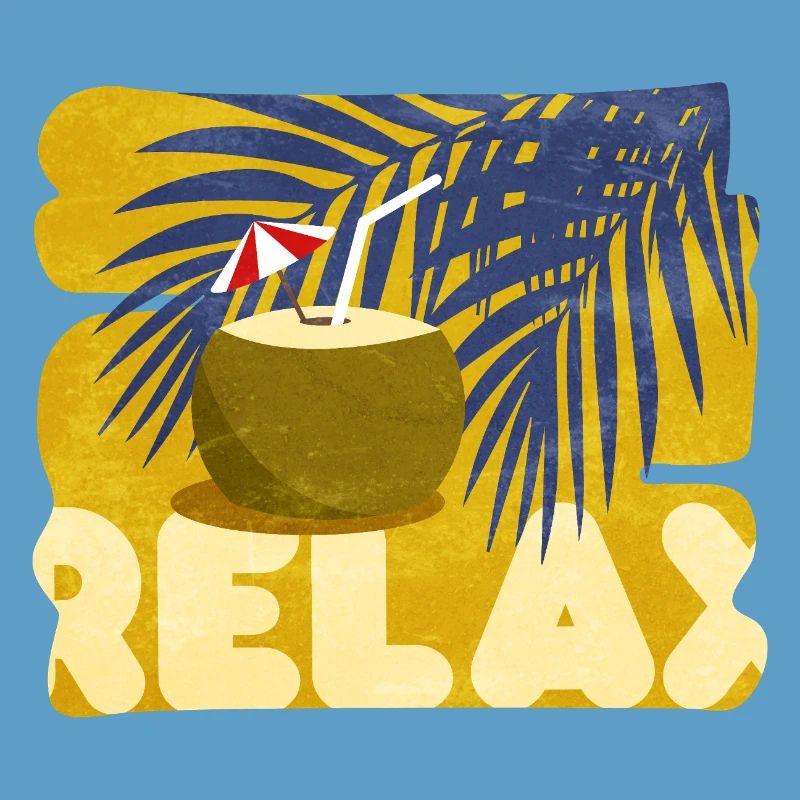 Relaxed, summer, comical, cocktail atmosphere