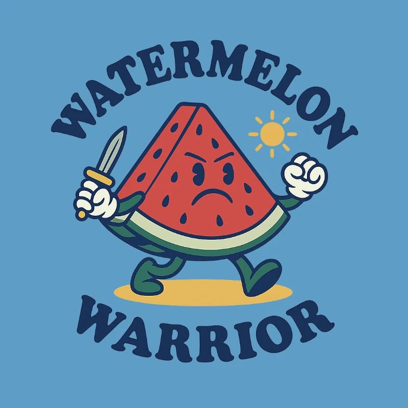 Watermelon Warrior – Bold Slice Design