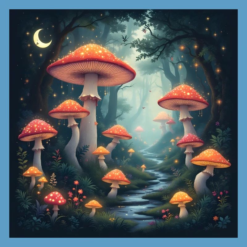 Forêt de champignons