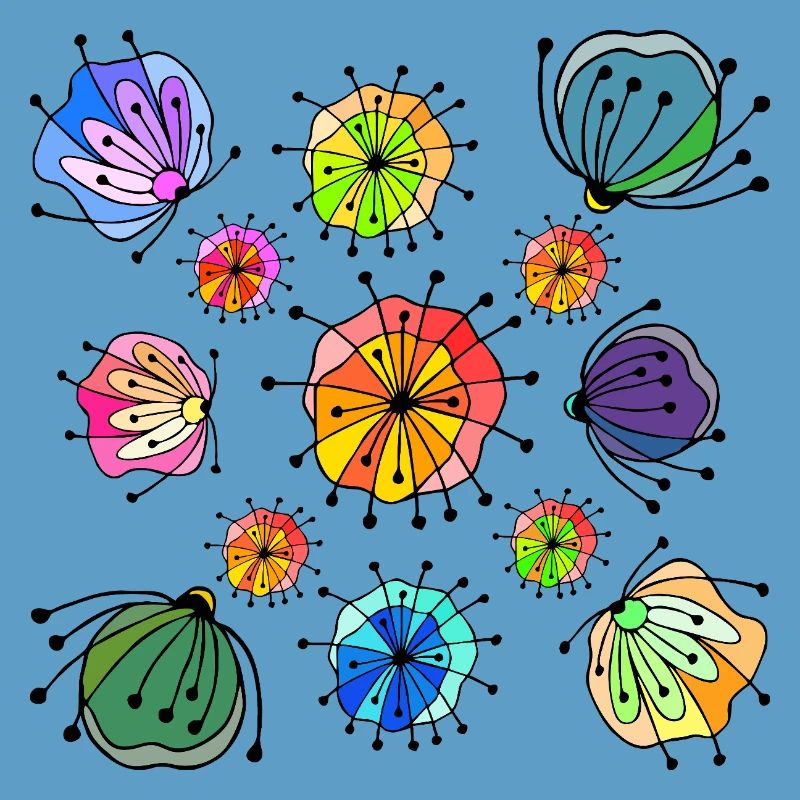 Colorful Abstract Butterfly Pattern