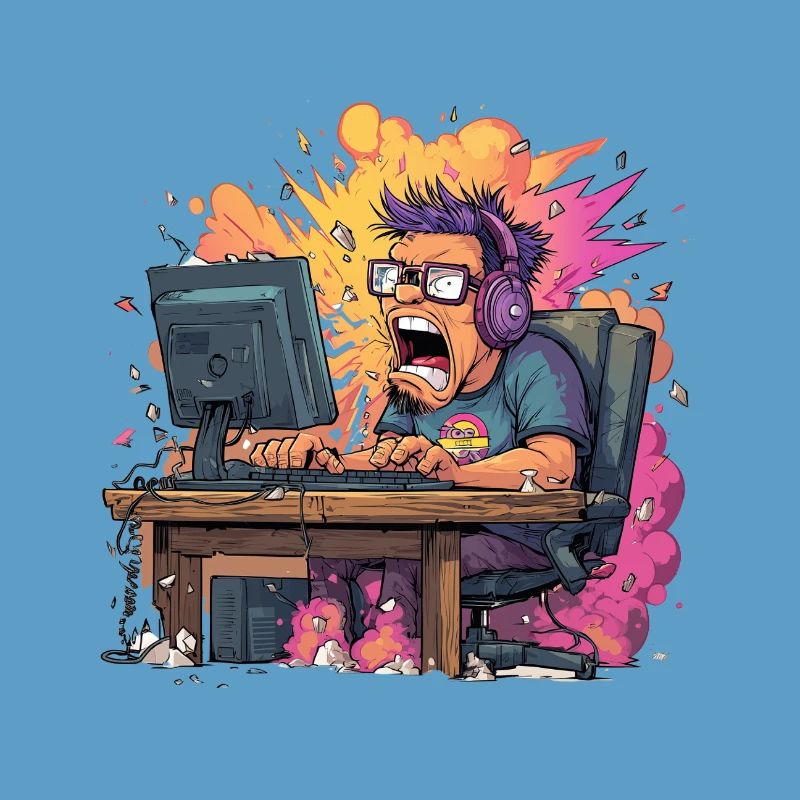 Gaming Rage Explosion – Zocker im Rage Mode