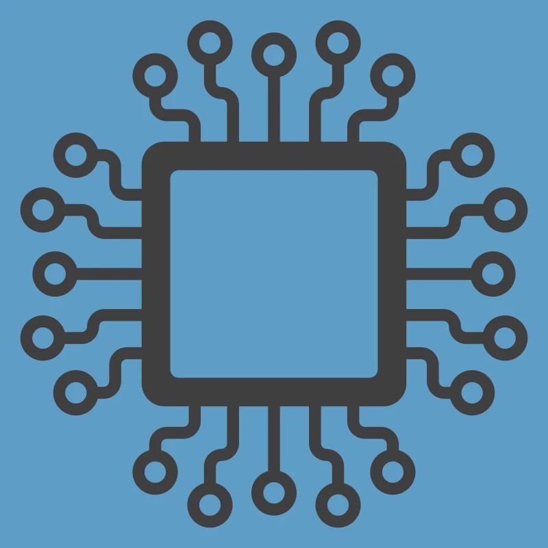 Microchip Circuit Icon Logo