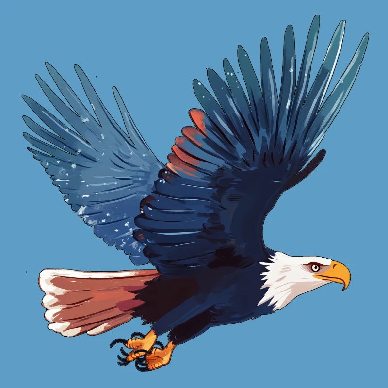 White-tailed eagle in flight