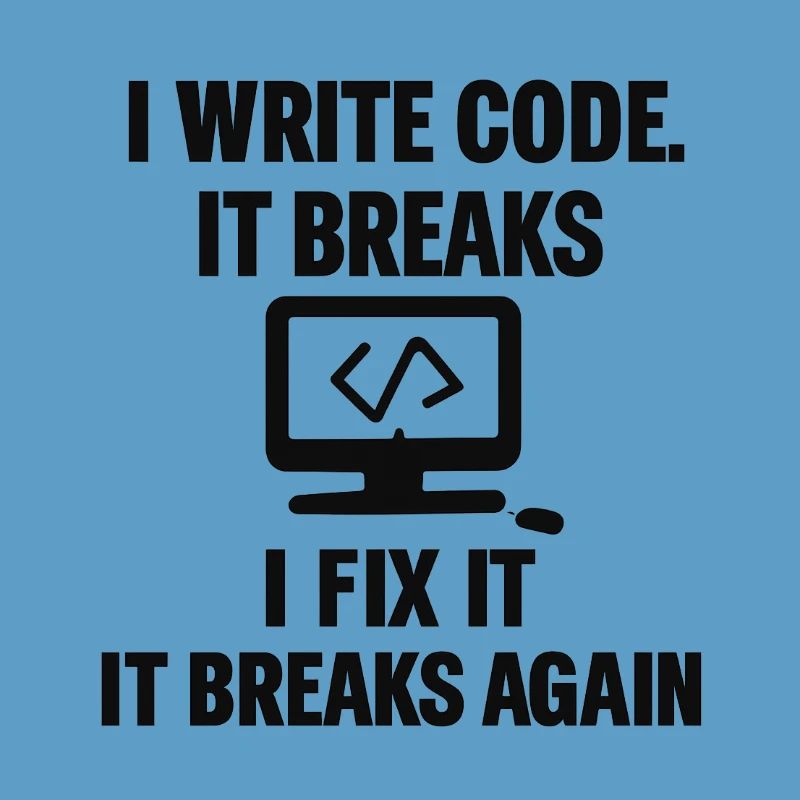 I Write Code – Funny Programmer T-Shirt