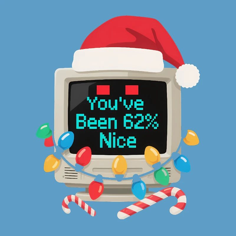 Ordinateur Noël AI Sarcastic Tech Gift