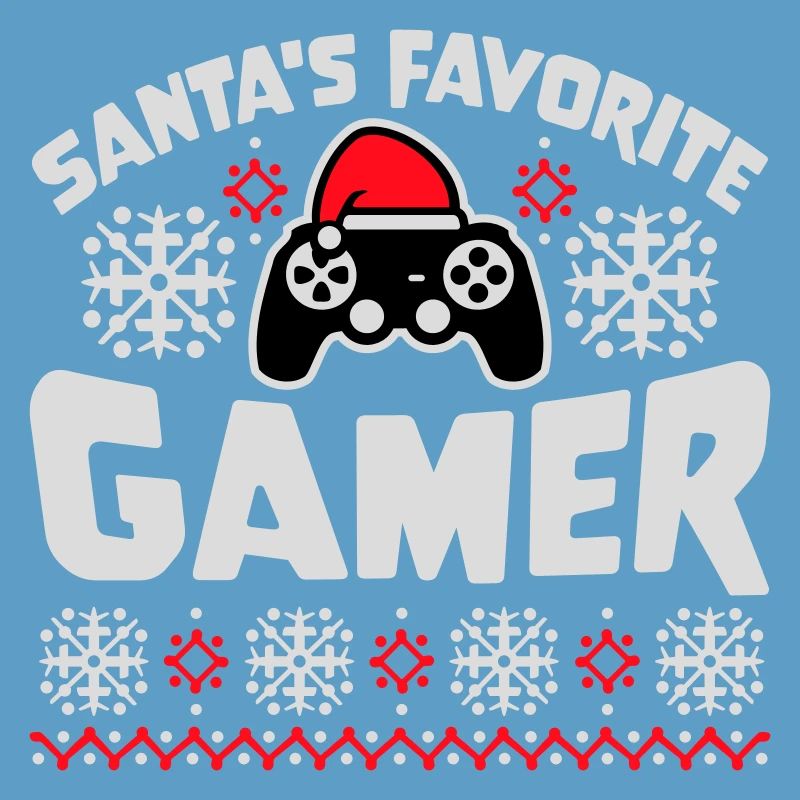 Santa's Favorite Gamer Controller Weihnachten Nerd