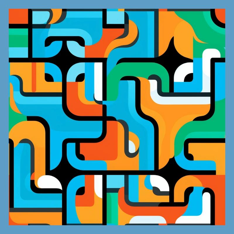 Colored Mesh Pattern Abstract