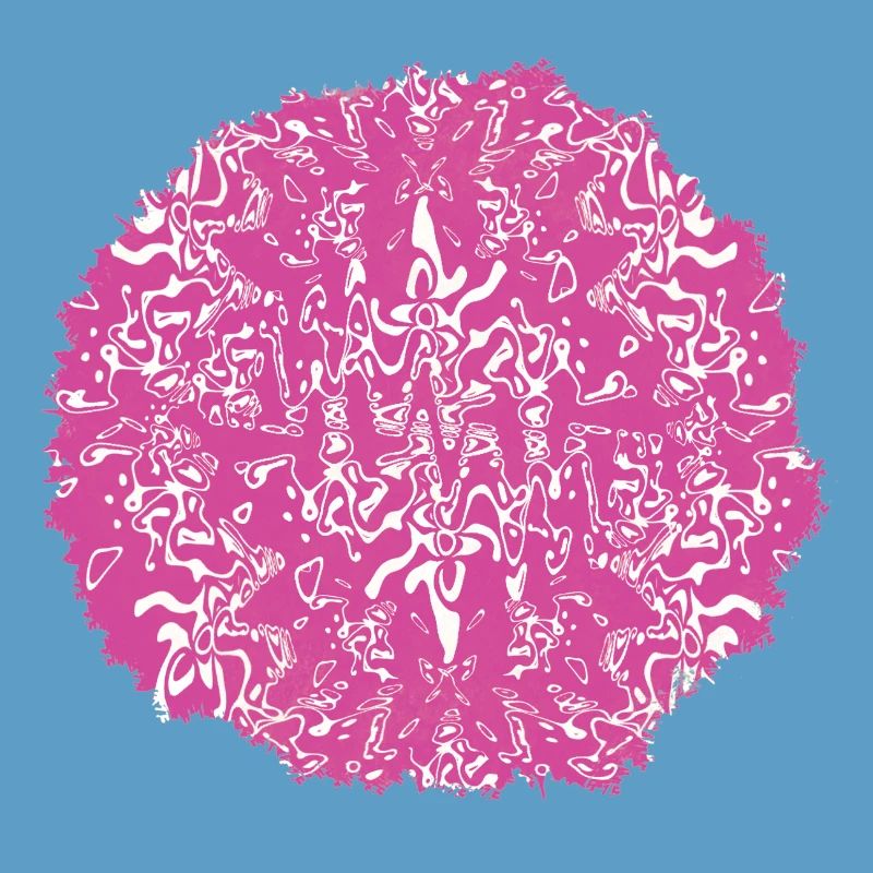 Circle Rose Pink Pattern