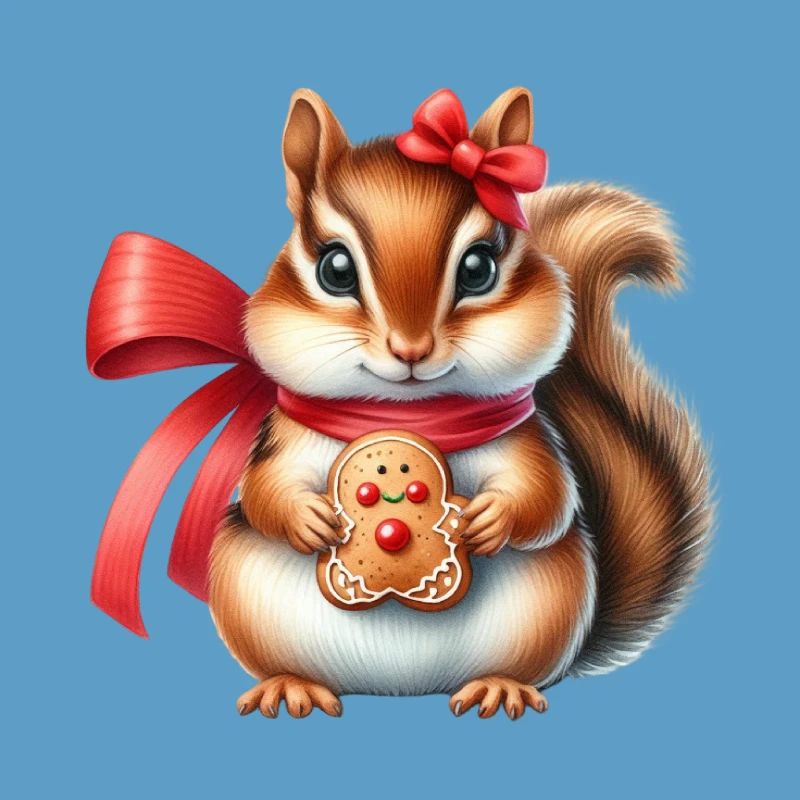 Ingwer-Eichhörnchen mit Keks