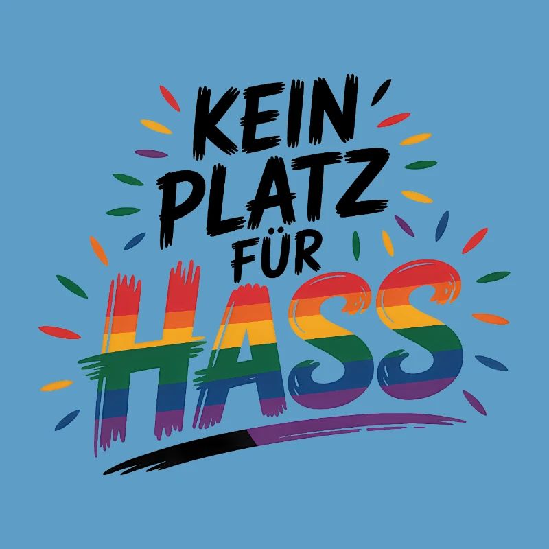 No Place for Hate - Cool Pride Logo
