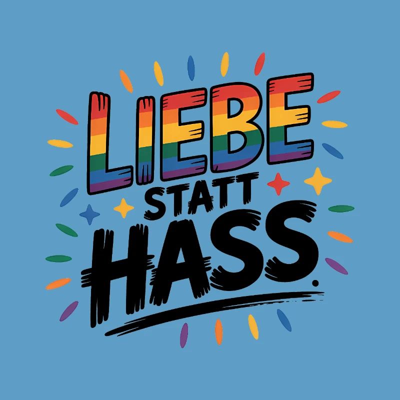 Love Instead Than Hate - Logo Cool Pride