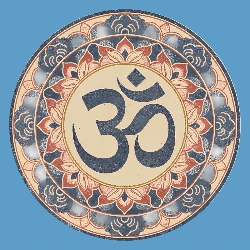 Om Mandala Zen Pattern