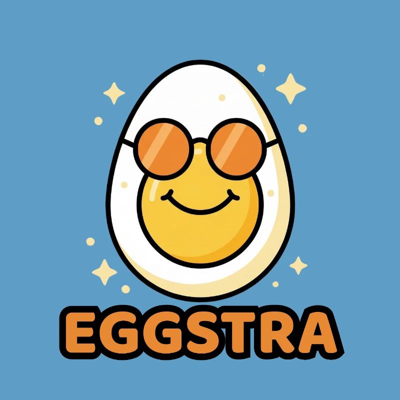 EGGSTRA Chill Mode Ei mit Sonnenbrille Ostern 