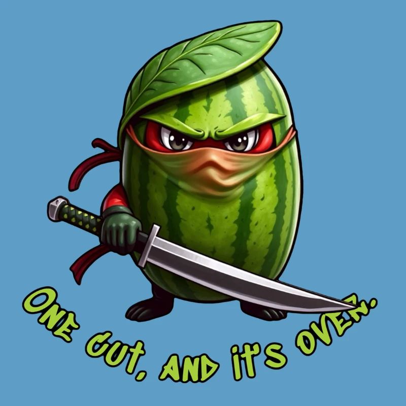 Ninja pastèque avec l’épée