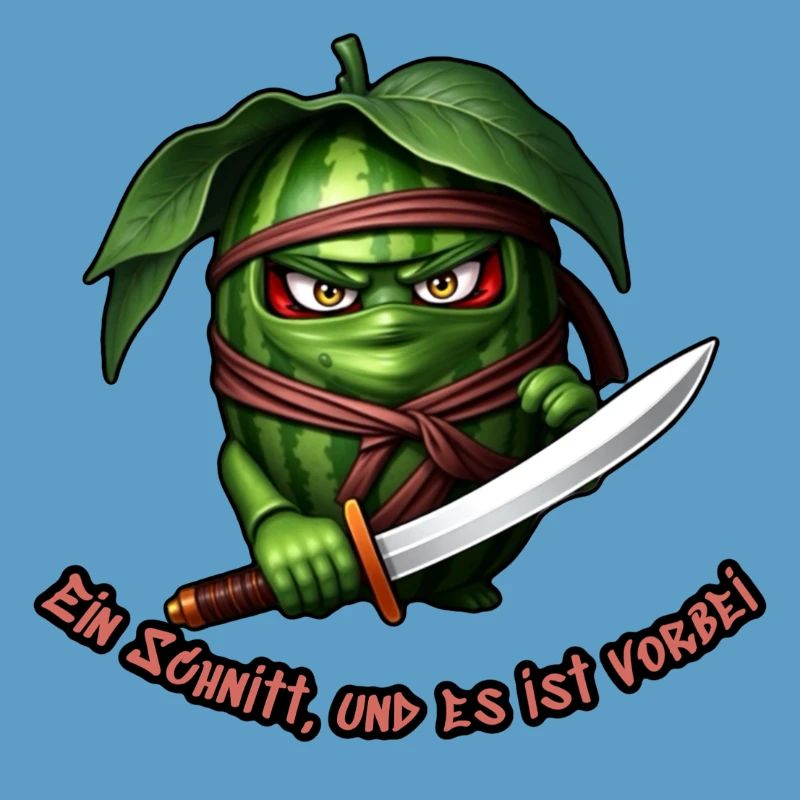 Ninja pastèque avec l’épée