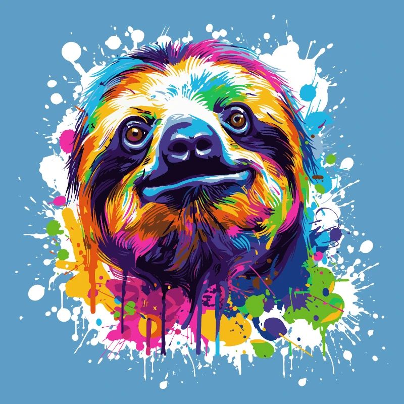 Color Explosion Sloth Sloth