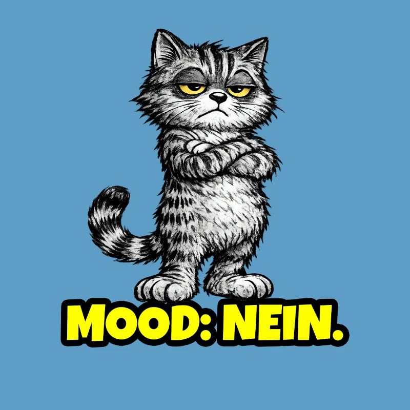 Mood: Nein. – Grumpy Katze (Chef Vibes)
