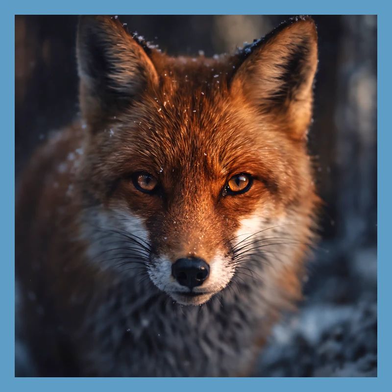 Fuchs-Erkundung bei Einbruch der Dämmerung