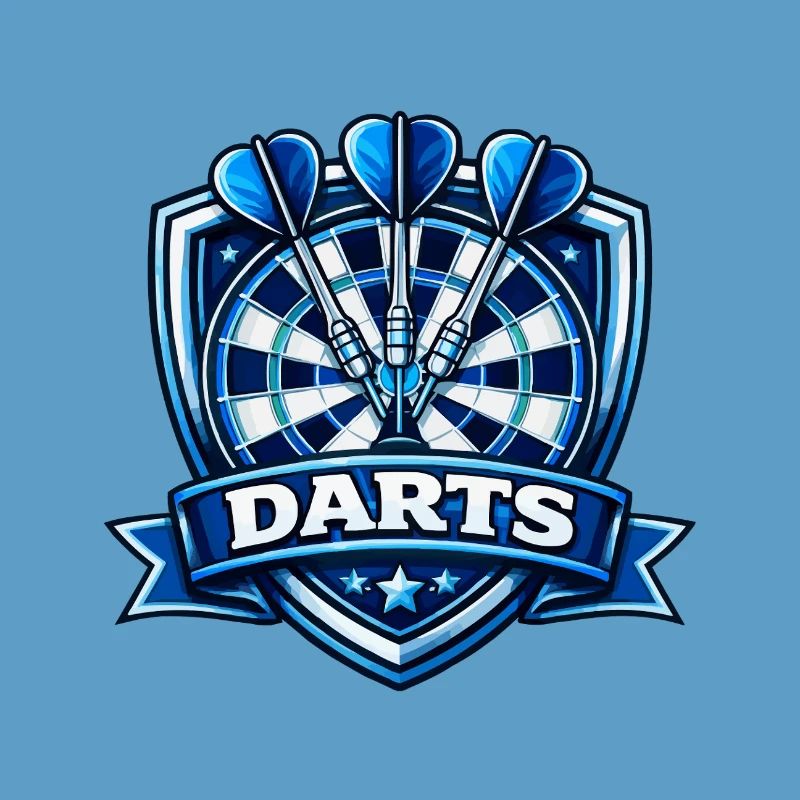 Blue Darts Shield Logo
