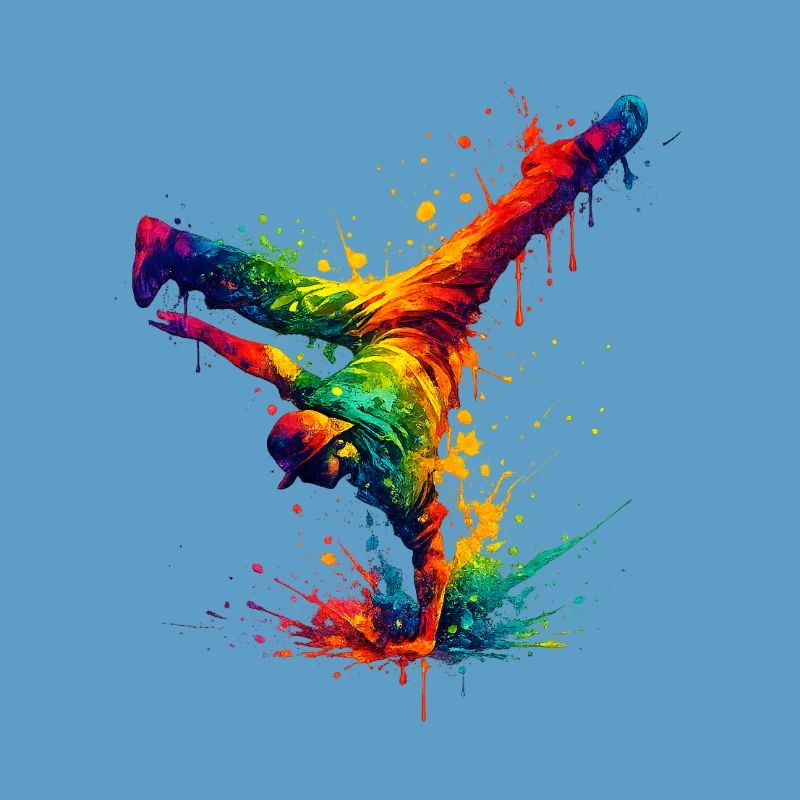 Hand Splashed Rainbow Dance