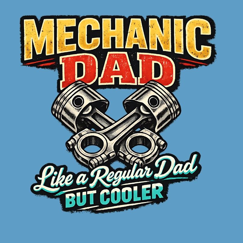 Père mécanicien – Expression de papa cool