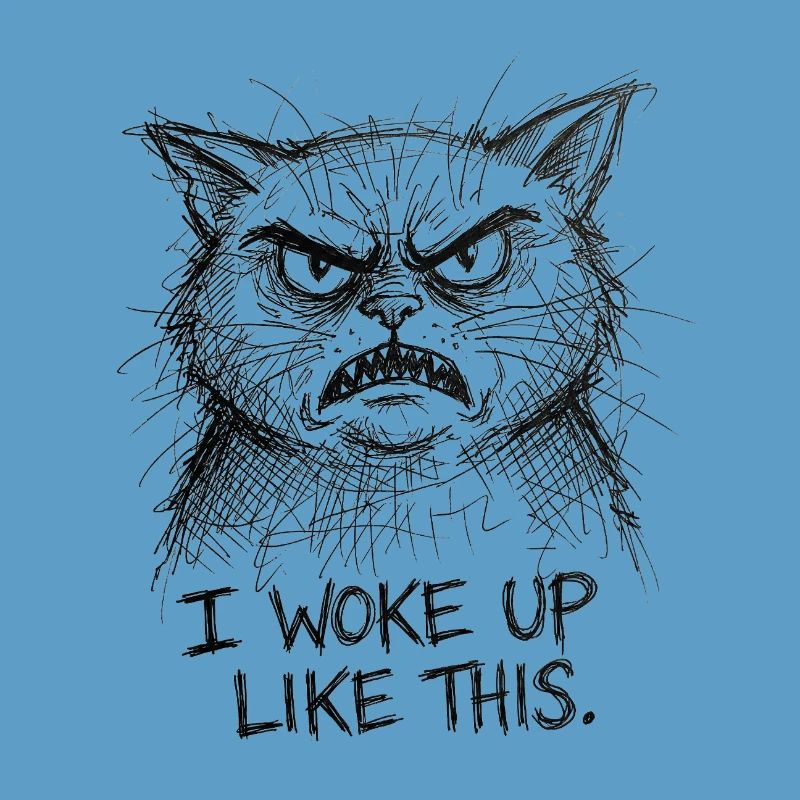 Wütige Katzen-Scribble