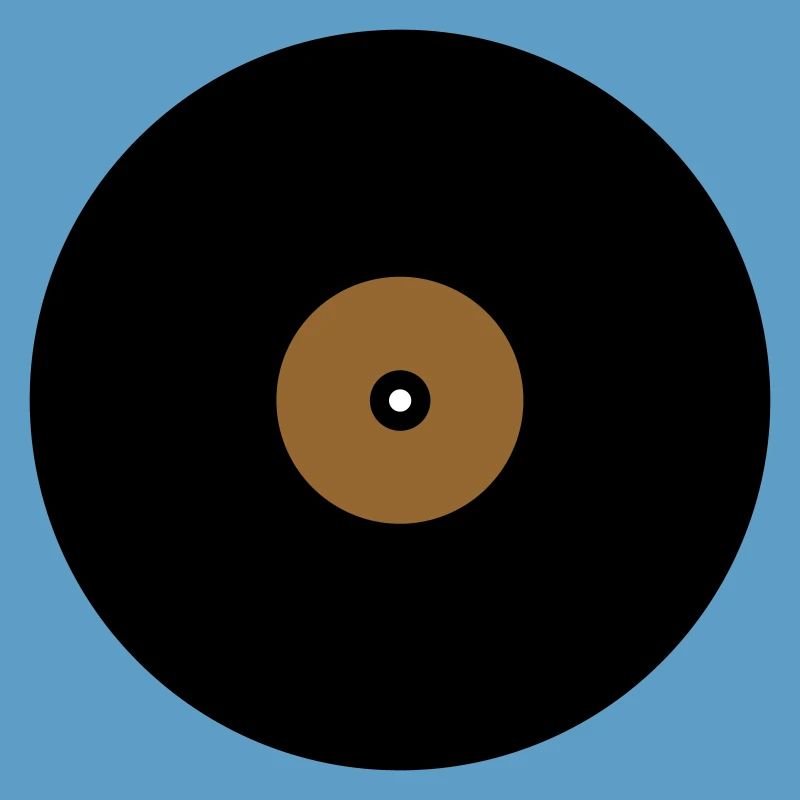 Vinyl Record Circle Text Box Base