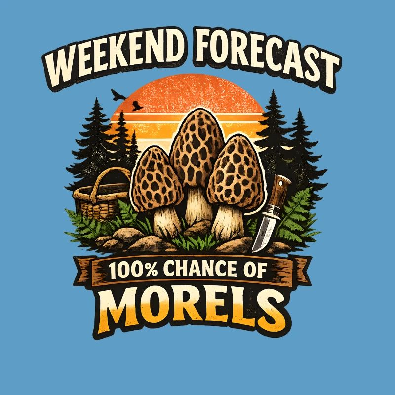 Wochenendvorhersage 100% Chance auf Morcheln