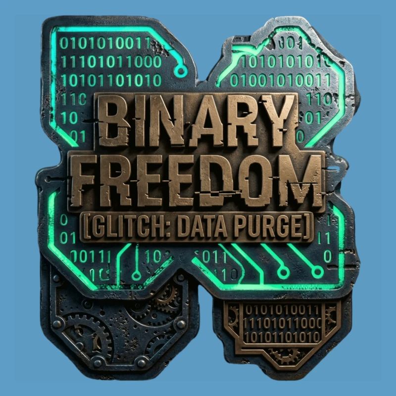 Binary Freedom Glitch Data Purge Sci-Fi
