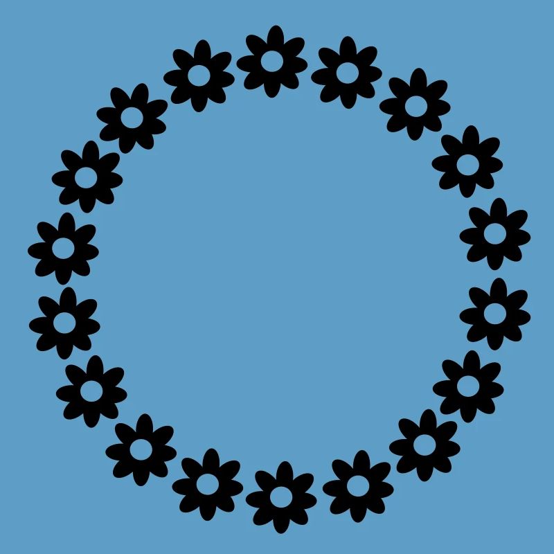 Une couronne de fleurs