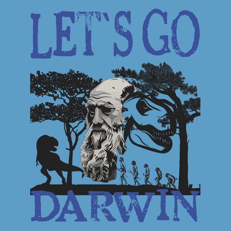 Charles Darwin Evolution textile gift idea