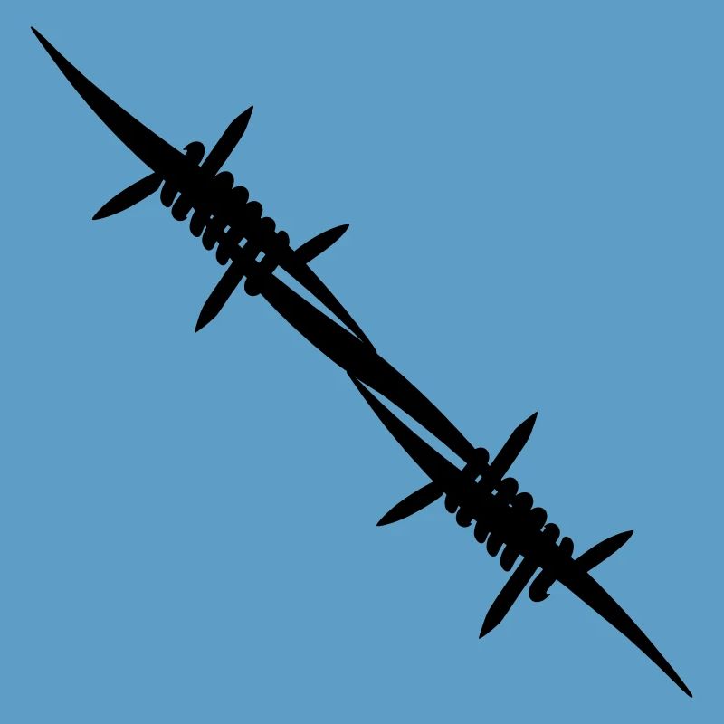 Barbed wire coupling piece