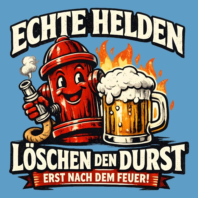 Echte Helden löschen den Durst