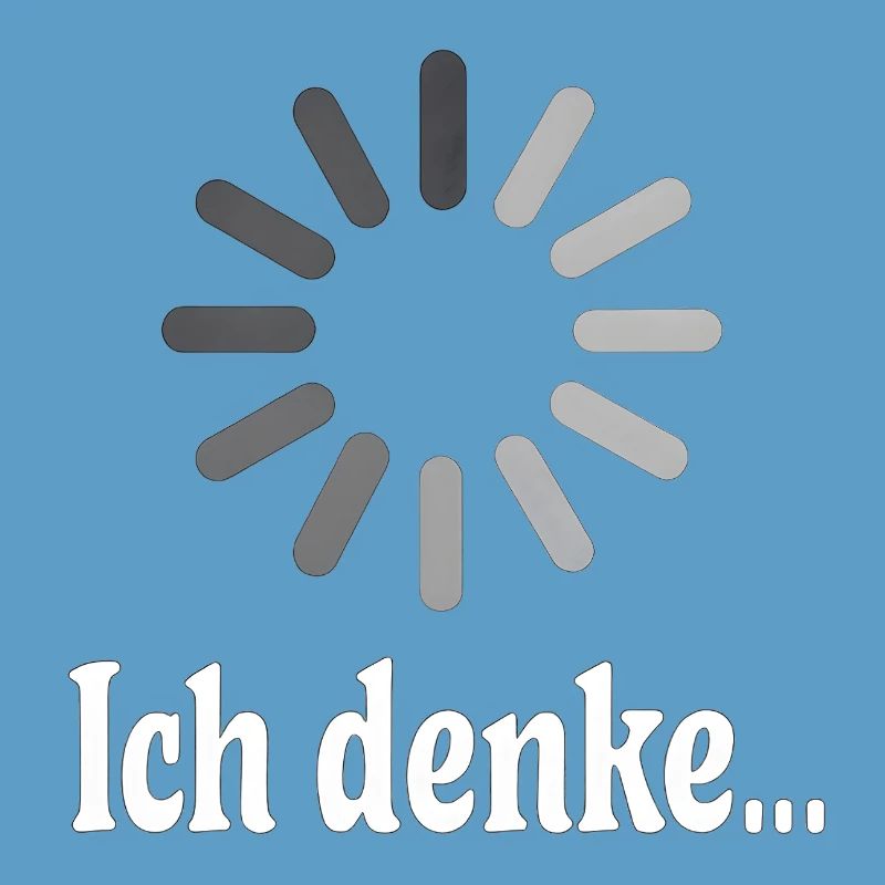 Ich denke bitte warten