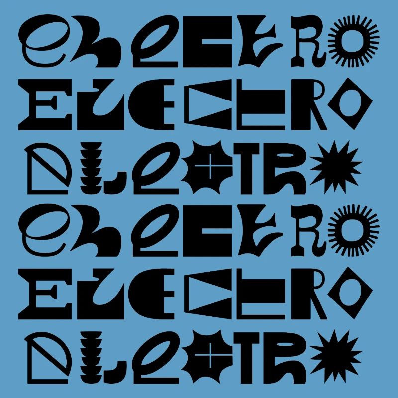 Conception de logo typographique de musique électro