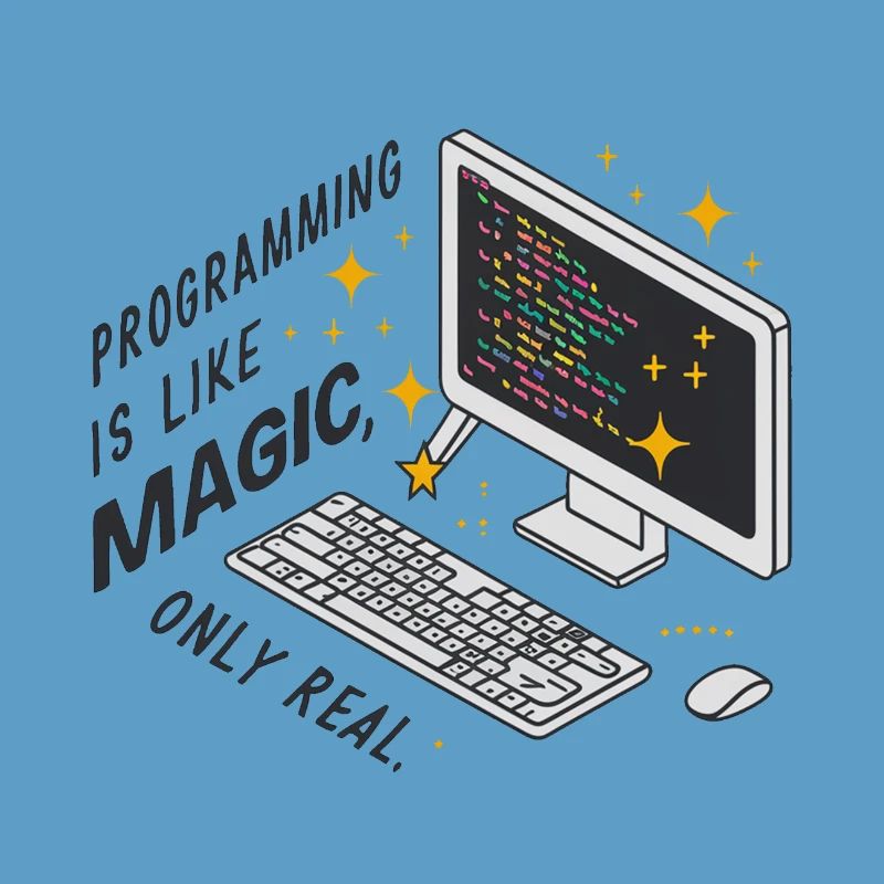 La programmation est comme de la magie, mais réelle.