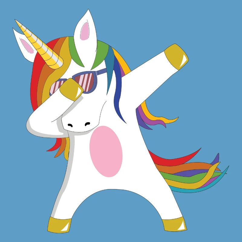 Dabbing Unicorn Geschenkidee dabbendes Einhorn Dab