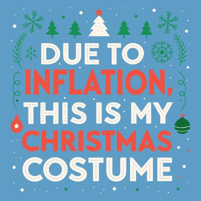 Weihnachtskostüm angesichts der Inflation