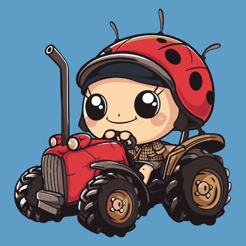 Marienkäfer Traktor Farmer