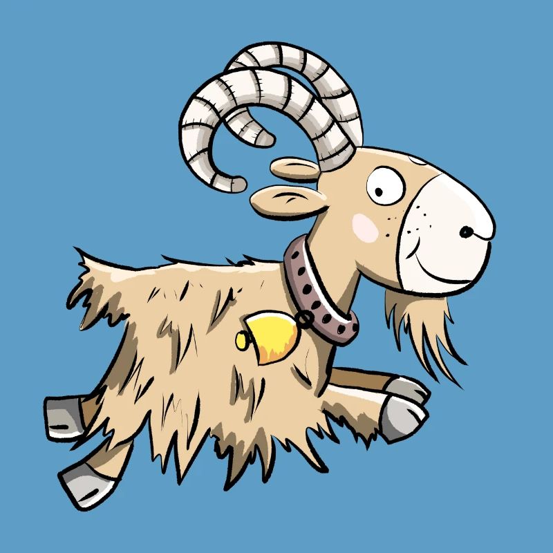 Sprunghafte Ziege I Widder I Ziegenbock Geschenk