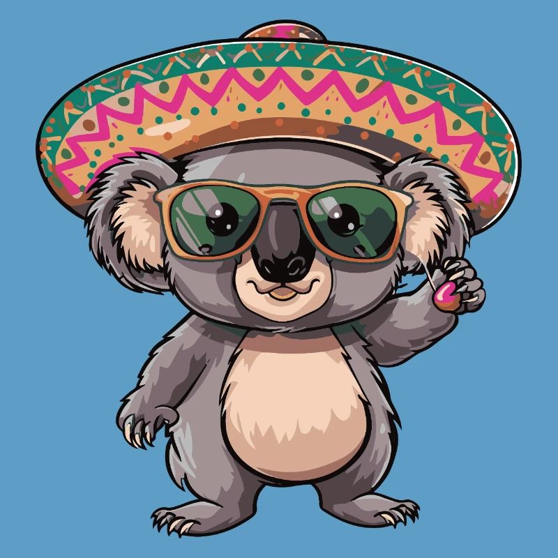 Koala Comic Sombrero drôle