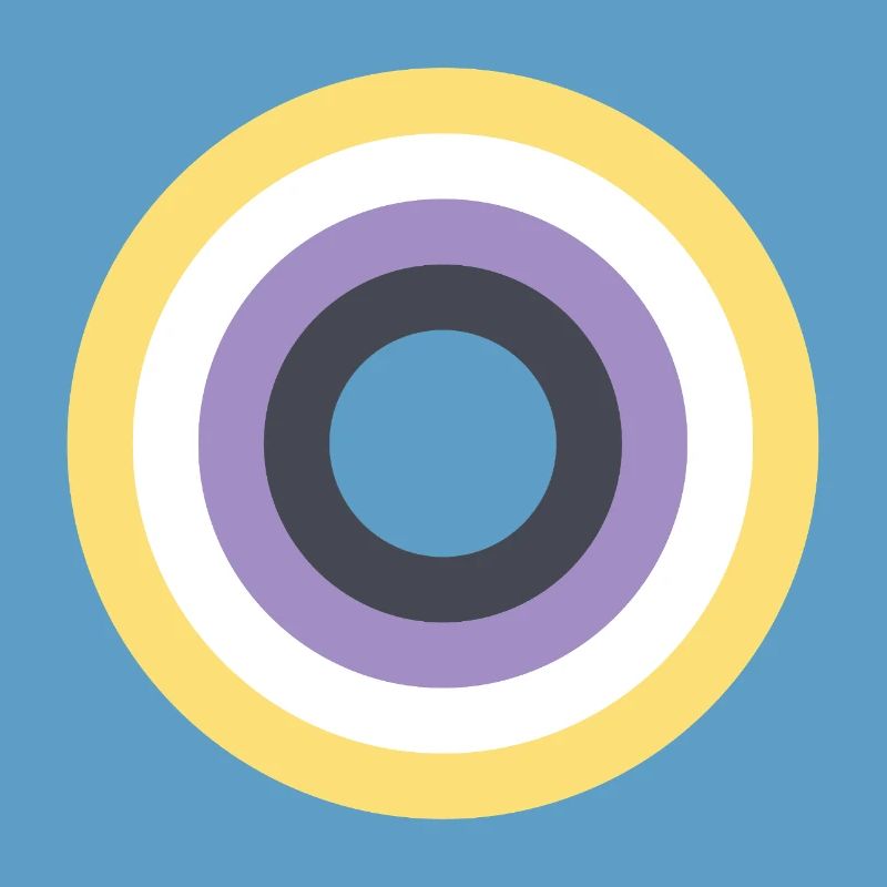 Concentric Ring Palette LGBTQ Non Binary