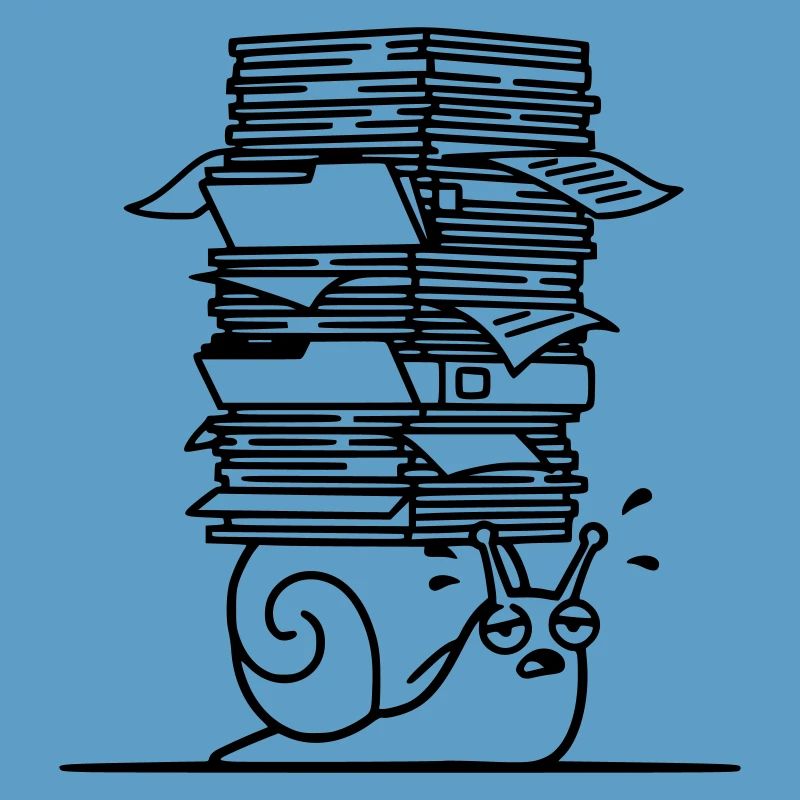 Plan de bureau de la pile de papier escargot
